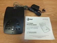 AT T 1718 Time/Day Stamp Digital Answering System w/ Power Supply Manual