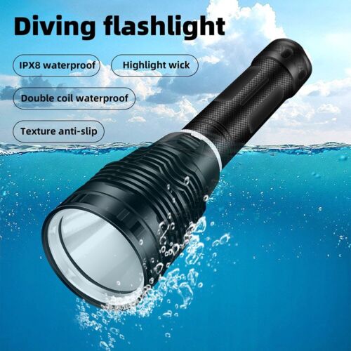 P702 LED Taucherlampe Scube Diving Wasserdicht für 50M Unterwasser Leben - Bild 1 von 18