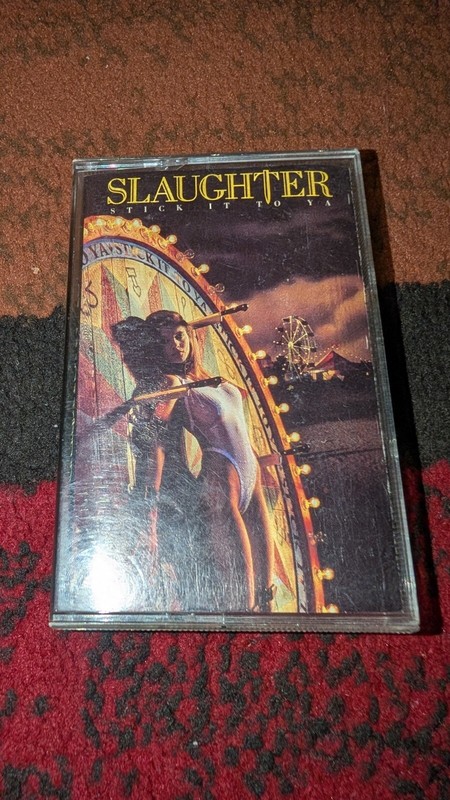 Slaughter Stick It To Ya 1990 Vintage Cassette Tape