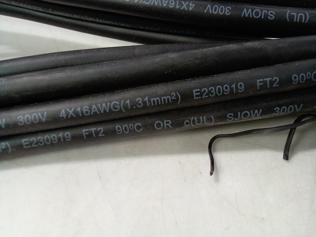 Wasung E230919 FT2 800V Wire 4x16AWG Portable Cord | eBay
