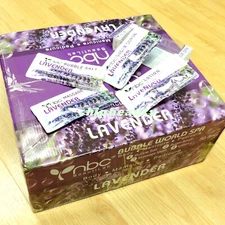 Spa Pedicure Manicure Kit 4 in1 (4 Step) Luxury Scent Lavender 50 Sets/Case