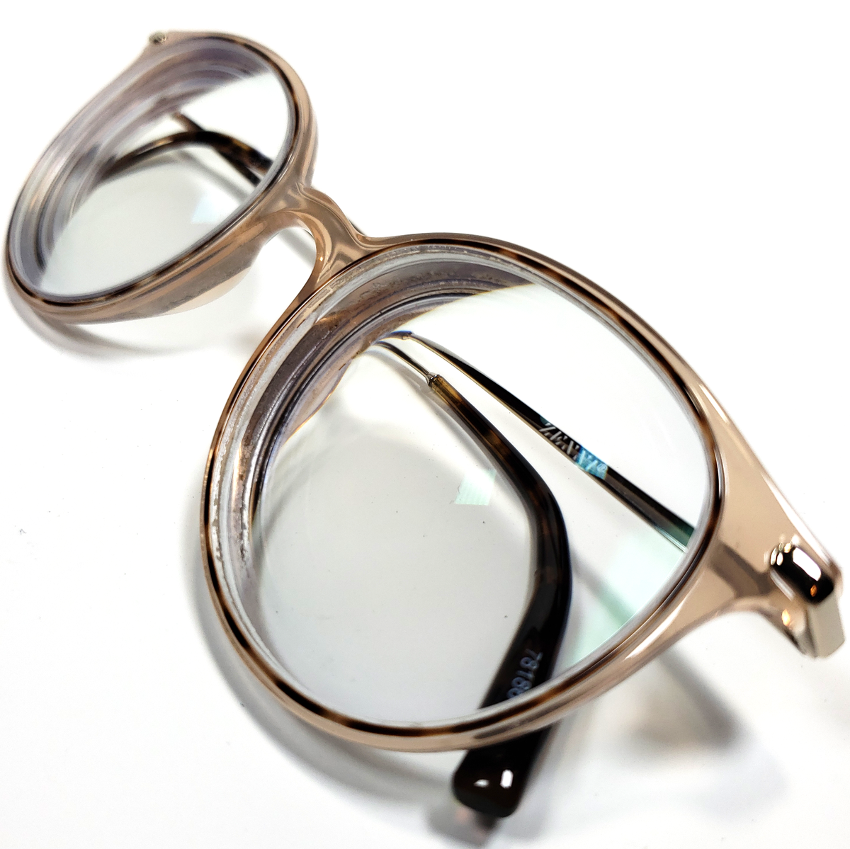 Zenni Round Glasses 7818615 Buff 1.61 Blokz -9.50 -9.50 | eBay
