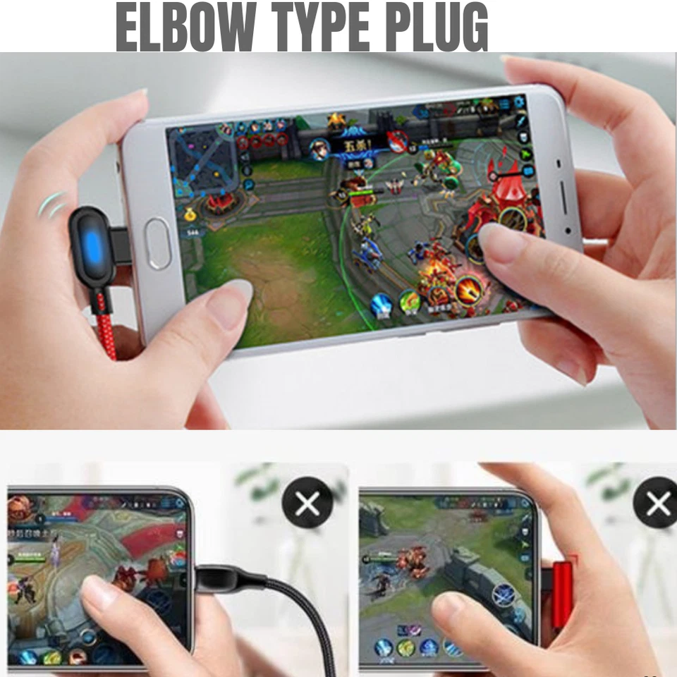 Cable Cargador Rápido 60W PD 90 Grados USB C a USB C para iPhone 16 15 Samsung Foto 4 de 4