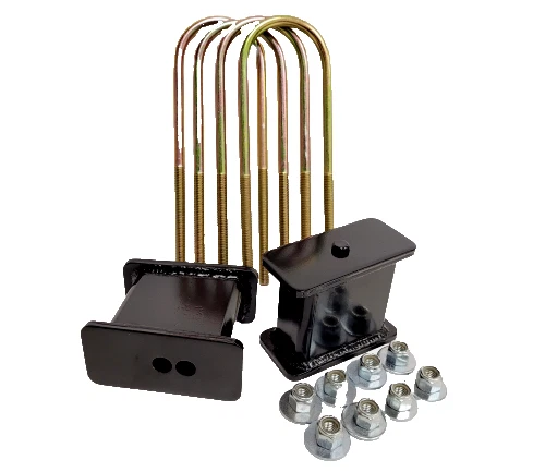 Kit de caída de 4" de eje trasero bloques de acero fabricados ubolts para camión de importación 1998-antiguo Foto 4 de 4