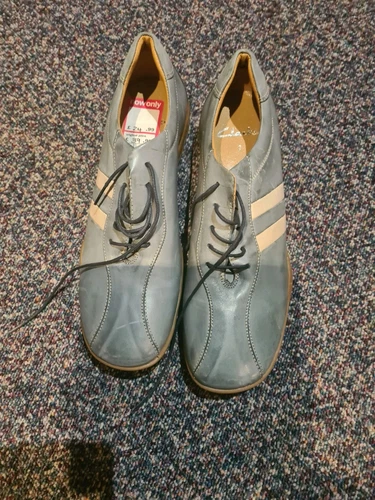 Scarpe stringate Clarks Fusilier donna blu 7 D nuove