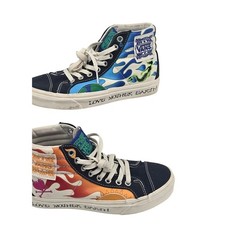 Vans Off The Wall Women's 6.5 Sk8-Hi Love Mother Earth Sneakers Multicolor