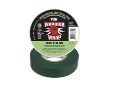 WarriorWrap 3/4" x 60ft Green Vinyl Electrical Tape   7 Mil Durable Insulation