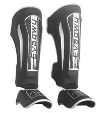 Evagwy Large Shin Guards Kickboxing MMA Boxing Leg/Shin Protectors – Size L