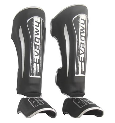 Evagwy Large Shin Guards Kickboxing MMA Boxing Leg/Shin Protectors   Size L