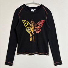 HYSTERIC GLAMOUR X-girl Butterfly Girl Long Sleeve Shirt, Size M