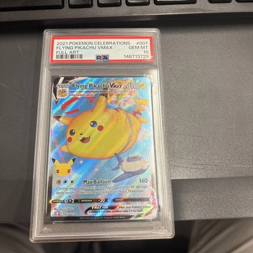 2021 Pokemon Celebrations #007 Flying Pikachu Vmax PSA10