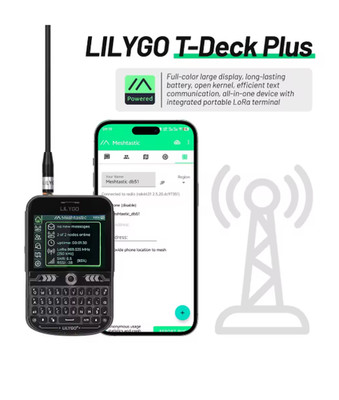 LILYGO T-Deck Plus LoRa Mesh Radio ESP32-S3 GPS Meshtastic Node