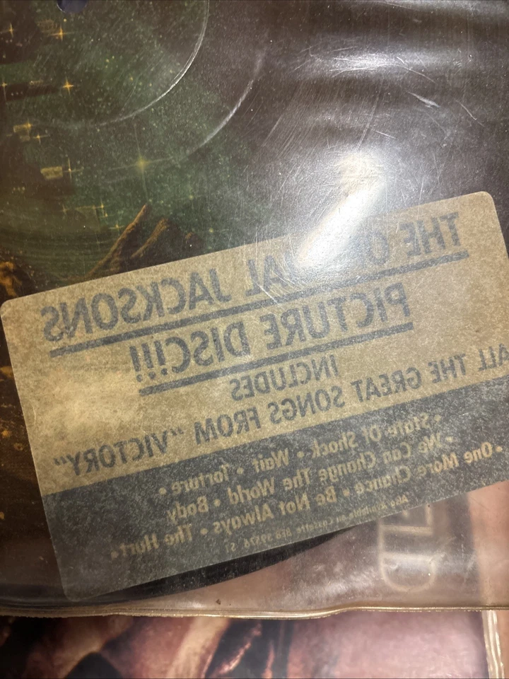 The Official Jacksons Picture Disc Album Michael Jackson Victory Epic 8E8-39576 Foto 3 de 3