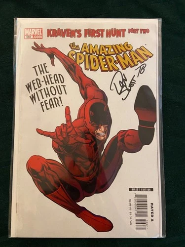 Amazing Spider-Man #566 signed by Dan Slott + One Other 2008 NM
