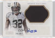 2013 Panini National Treasures Silver Materials 24/99 Kenny Vaccaro Auto 2t7