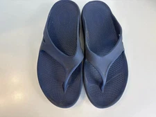 Oofos Original Recovery Flip Slop Sandals Women’s Size 10/41 Navy Blue Slip On