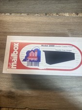 Fulton Mailbox Model 2000 Vintage Horizontal Black Finish Wall Mount Newspaper