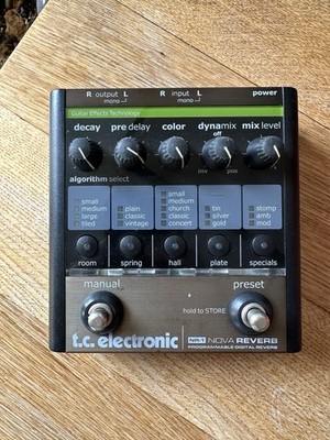 TC Electronic Nova Reverb NR-1 Stereo programmierbares Gitarren-Effektpedal