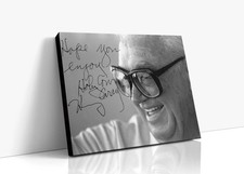 Harry Caray Autograph Print - Black & White Close Up - Holy Cow
