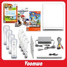 Nintendo Wii Console Plays Gamecube Pick 1-4 Remotes Wii Sports Mario More