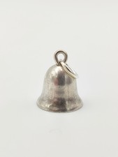 Vintage 925 Sterling Silver Bell Charm Pendant 