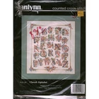 Janlynn Cherub Alphabet Counted Cross Stitch Kit 125-118 Donna Giampa Vintage
