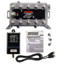 Reliable Cable Products 9 Port Bi-Directional TV Splitter Booster Amplifier Kit