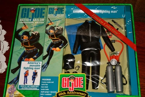 1964 reprod Hasbro G.I. Joe Action Sailor Frogman Set 40th Anniversary  Edition