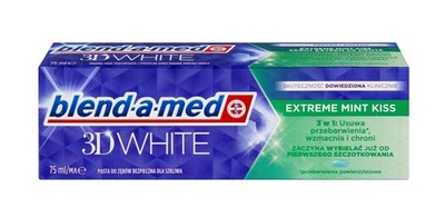BLEND-A-MED 3D White Extreme Mint Kiss Whitening Zahnpasta 75 ml