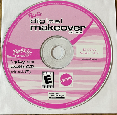 Barbie Digital Makeover PC CD Rom Game-Rare-SHIPS N 24 HOURS
