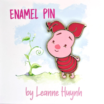 Baby Piglet Gold Enamel Pin *NEW* | eBay