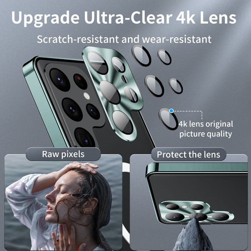 For Samsung Galaxy S24 Ultra S23 S22 Magnetic Metal Mag Safe Camera Cover Case - 第 46/66 張圖片