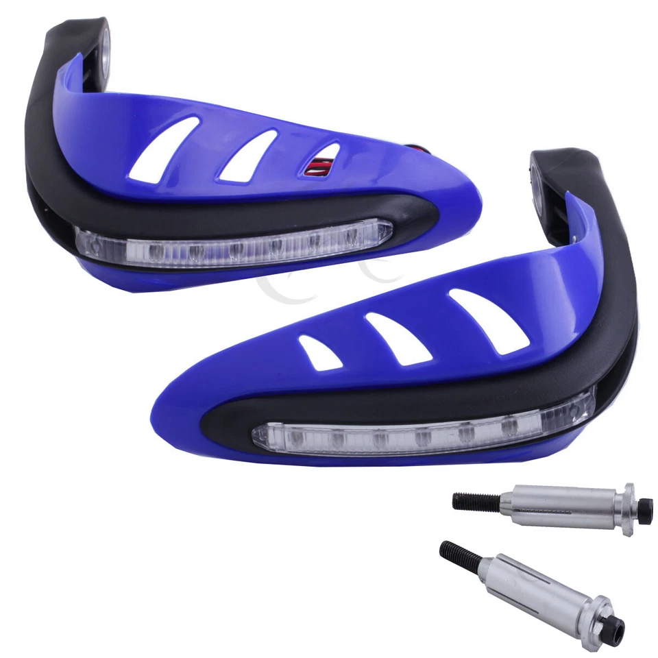 Protectores de manos con cepillo azul de 7/8" 22 mm aptos para moto todo terreno Yamaha WR250R X 2007-2012 Foto 3 de 4