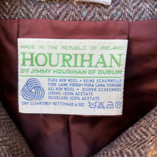 Jimmy Hourihan Donegal Tweed Women's Size 12 Wool Jacket Made In Ireland - Picture 4 of 8