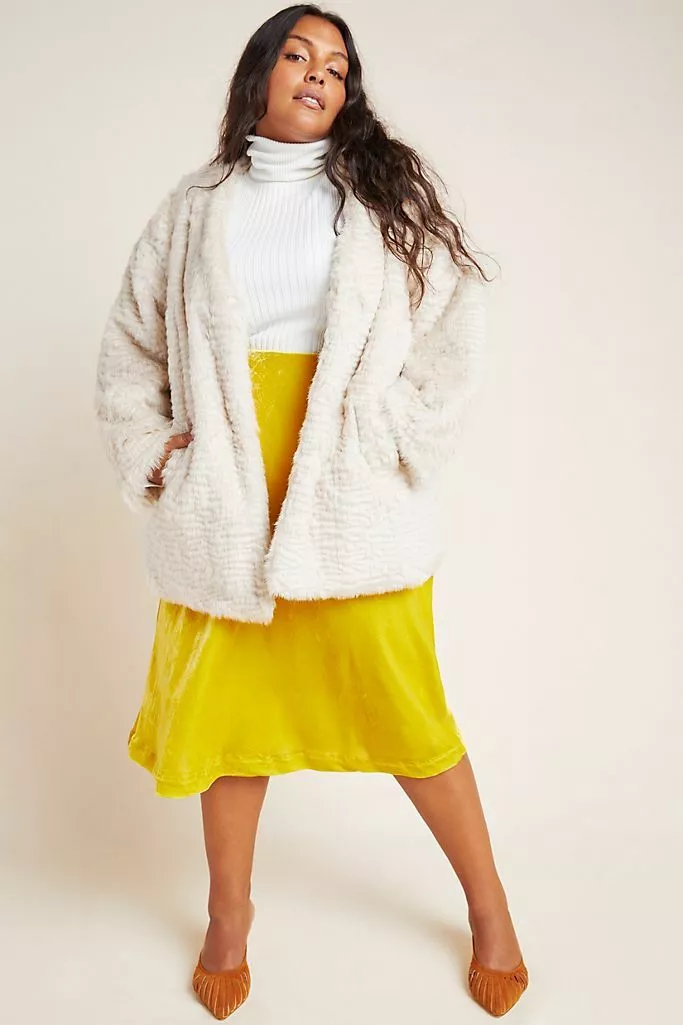 Anthropologie store fur coat