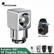 FREEZEMOD 90 Degree Elbow Fitting Accessory 360 Degree Rotation Connection G1/4"