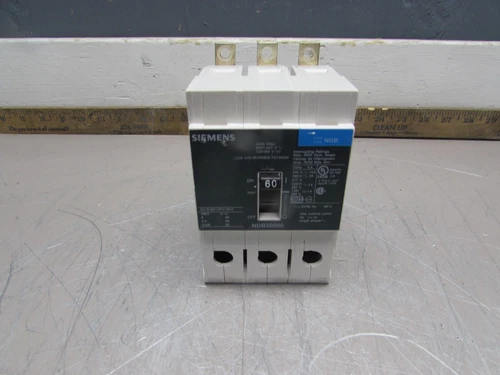 SIEMENS NGB3B060 ,CIRCUIT BREAKER, 3P-60 AMP /480V GOOD TAKEOUT! MAKE OFFER!