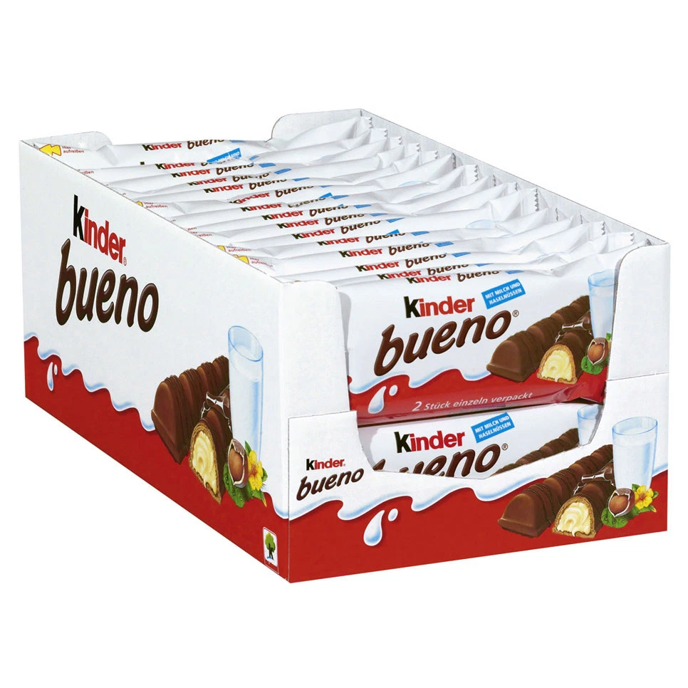 Ferrero Kinder Bueno Chocolate Bars 30 x 43g in Box New from Germany