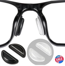 4 Pairs silicone Anti-slip Stick On Nose Pads For Eyeglasses Sunglasses Glasses