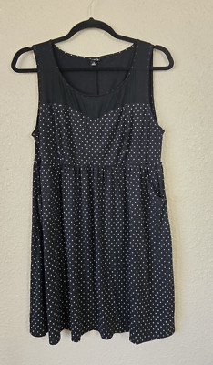 Torrid Womens Sleevelss Polka Dot Dress Plus Size 3 New #1W997