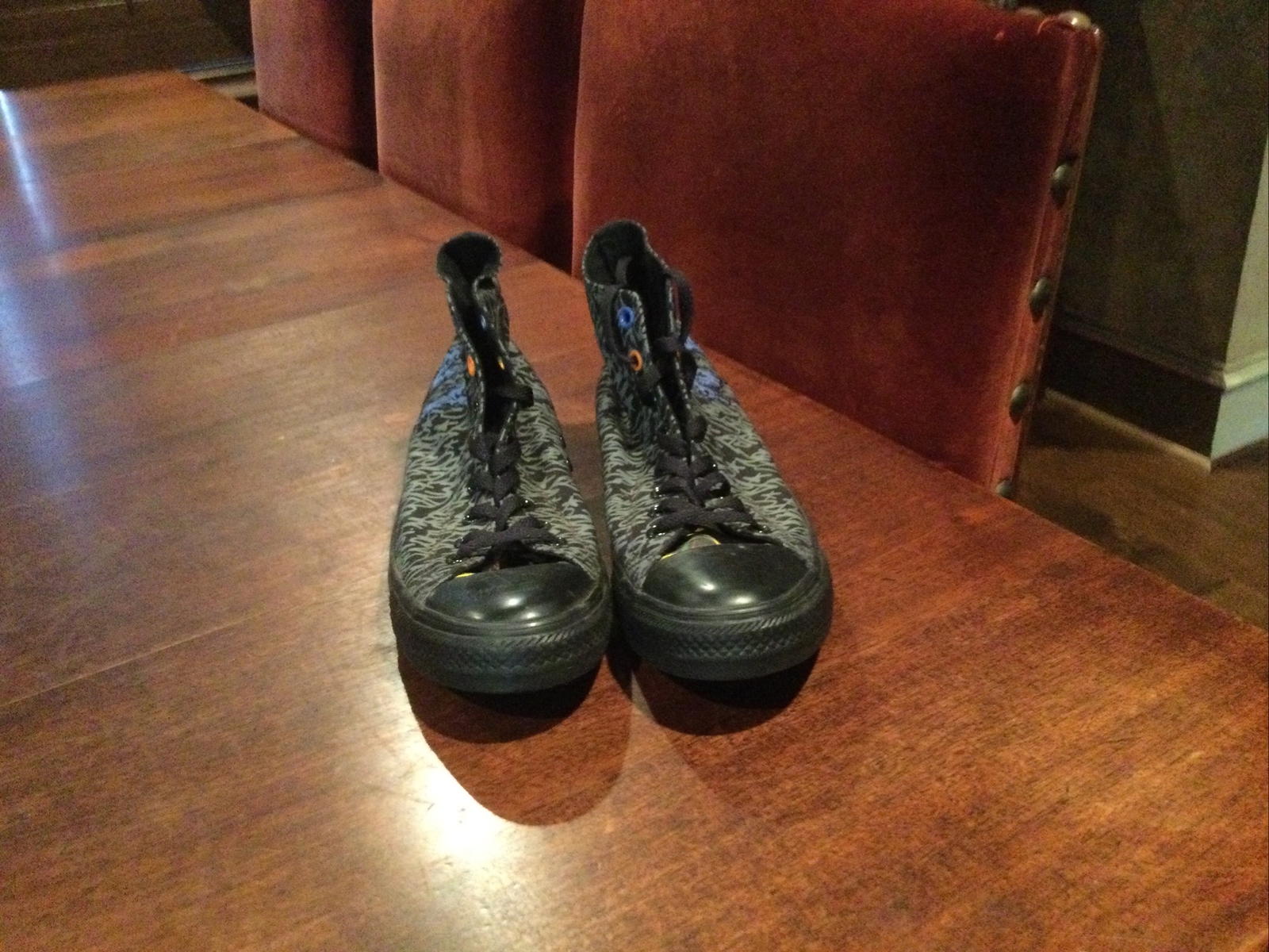 Converse I Love NY Black Graffiti Sneakers with Cool Graphics - Mens 10 Womens 12-image