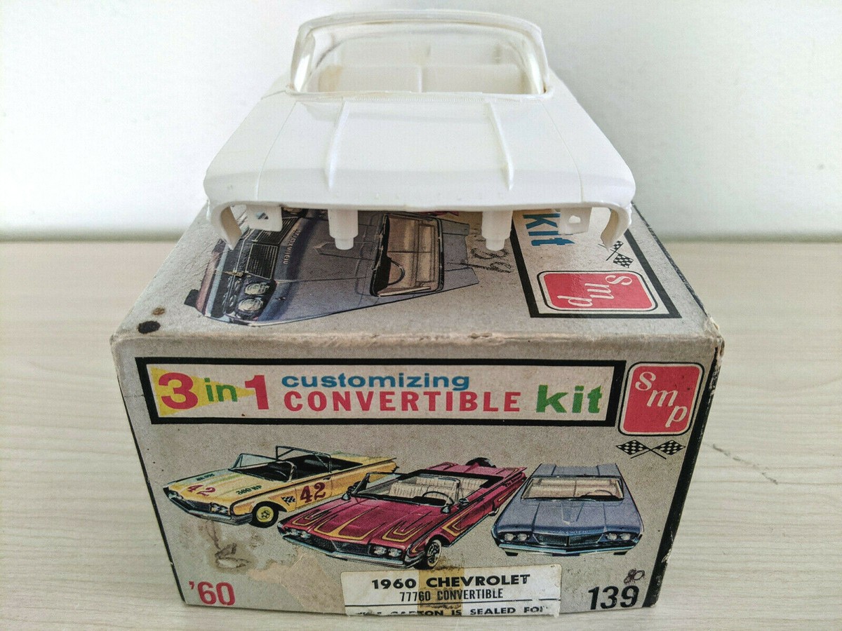 絶版'60 chevy Customizing Convertible Kit L@@K! *RARE *ORIGINAL *SMP AMT 1960 CHEVY IMPALA CONV Kit
