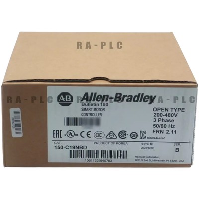 New Factory Sealed Allen Bradley 150-C19NBD Ser B SMC-3 Smart Motor Controller