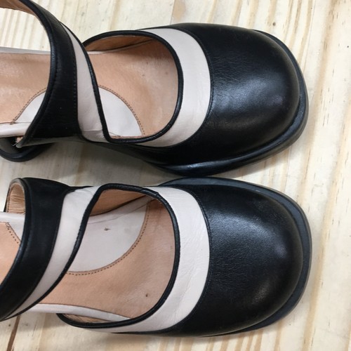 John Fluevog Shoes Womens 7 Elif Pumps Black Leather Buckle Casual Heels - 第 5/22 張圖片