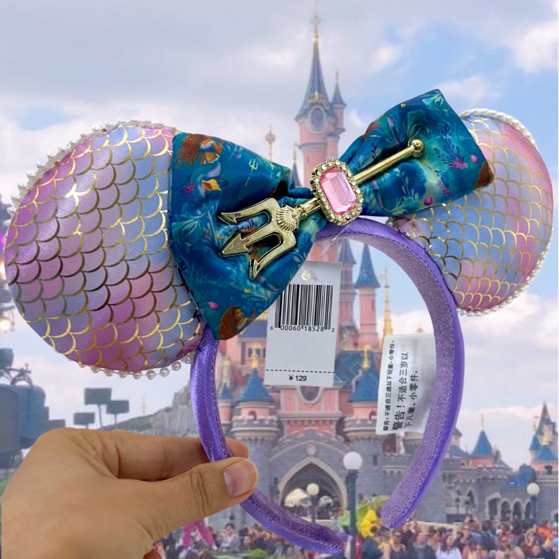 Ariel The Little Mermaid Disney-Parks Live Action Minnie Ears Headband
