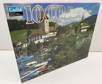 Guild Berner Oberland Switzerland 1000 Pc Puzzle Vintage Hasbro Family Gift NEW