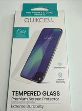 QUIKCELL Premium Tempered Glass Screen Protector for Apple iPhone 13
