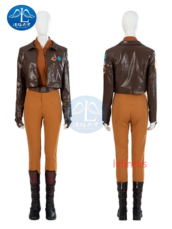 Star Wars Ahsoka Sabine Wren Disfraz Mujer Juegos con disfraces Chaqueta Pantalones Traje de Halloween Foto 2 de 4