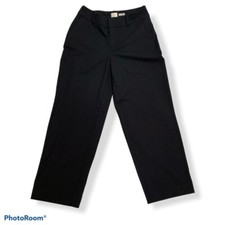 A New Day Womens Cropped Ankle Pants Black High Rise Stretch Pockets 4 New