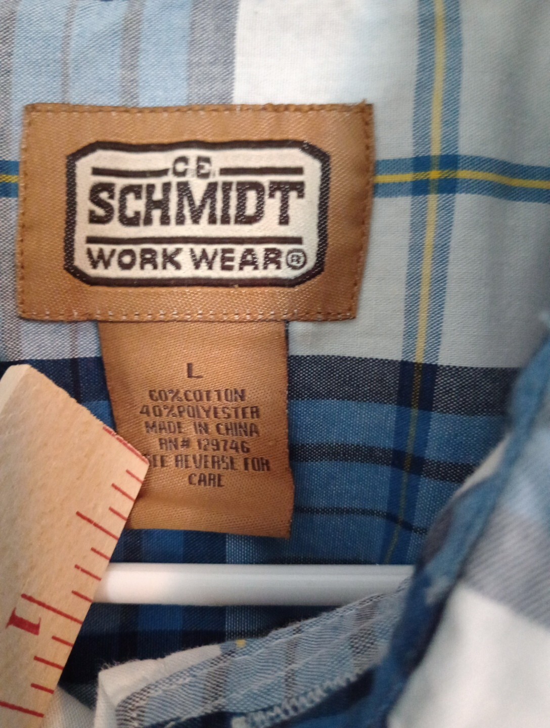 C. E. Schmidt Workwear Button Down Shirt Short Sl… - image 4